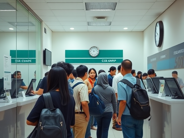 Bank branch queue management in Malaysia