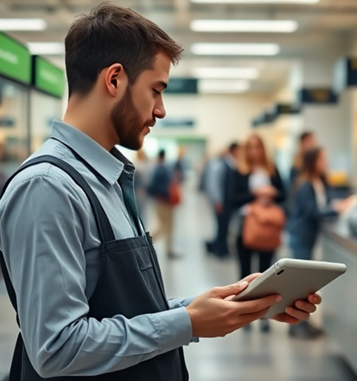 Enhanced Staff Efficiency with Queue Management System