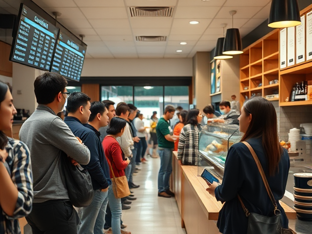 Smart Queue System for Cafes and Fast Food Chains